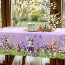 Runde Oster Tischdecke Lila