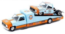 CHEVROLET C30 Ramp Truck + Silverado 10  - GULF - M2 1:64