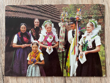 Ansichtskarte, DDR, Sorbische Trachten aus der Gegend um Senftenberg, ungelaufen