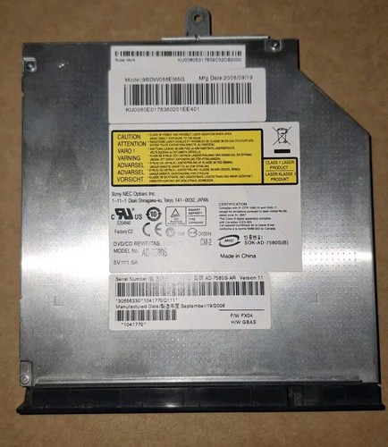 Sony optiarc dvd r - sony, (ad-7580s)
