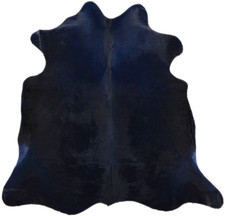 KUHFELL STIERFELL DUNKEL BLAU