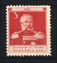 Reklamemarke könig albert von - reklamemarke,