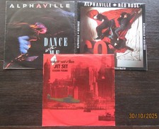 3 x 7” Electropop Si. -  ALPHAVILLE – Jet Set / Dance With Me / Red Rose