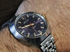 Vintage-Armbanduhr aus der Sowjetunion, Poljot, 17 Steine, mechanische Herrenuhr