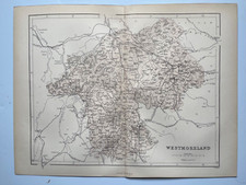 1868 antike Grafschaftkarte