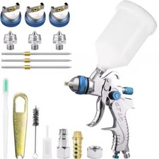 HVLP Lackierpistole Spritzpistole Profi Sprühgeräte 1,4/1,7/2,0mm für Autos&Haus