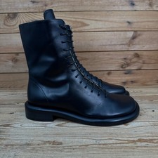 Proenza Schouler Stiefel Damen Größe 35 UK 3 Pfeife schwarz weite Spitze Leder Italy