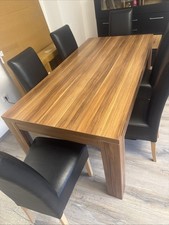 Massivholz Esszimmer Tisch mit