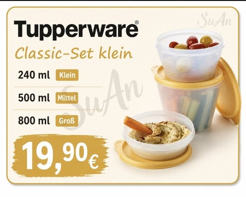 Tupperware classic set klein - classic-set,