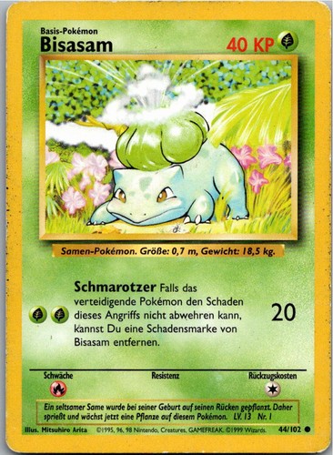 Pokémon bisasam 102 base - 44/102,