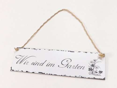 Wir sind garten - im, schild