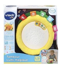 VTech Magische Trommel Lumi Spielzeug mit Musik und Licht Englisch Französisch