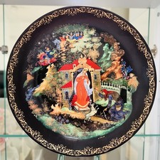 Sammelteller  Bradex  Porzellan  Russisch Märchen Lomonosov LFZ USSR Russia