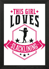 Slackline girl slacklining - girl,