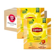 2 Packung à 100 Teebeutel (2 g) Lipton Yellow Label Tee - Schwarztee