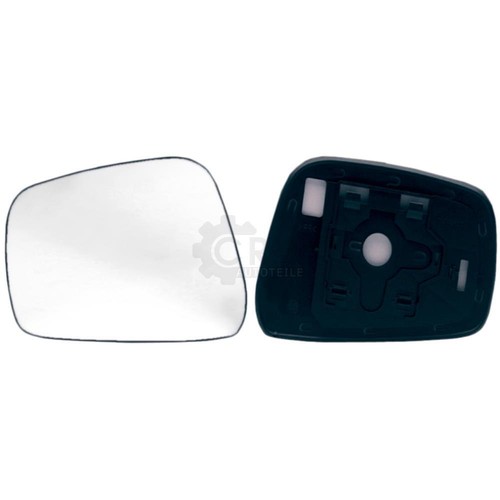 Spiegelglas haltefuss links - spiegelglas,