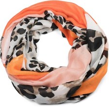 Damen Loop Schal Leopard