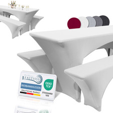 Hussen Bierzeltgarnitur 3tlg Set Festzeltgarnitur Bierbankhussen Biertischhussen