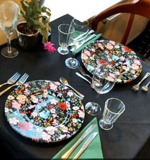 Gastronomie Tischdecken Tischwäsche schwarz  Wäschekrone 120 x 120 Teflonschutz 