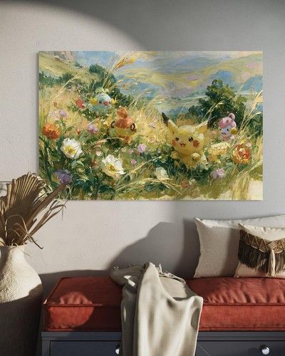 Pikachu leinwand bild pokemon - pikachu,