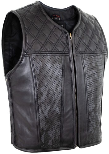 Biker lederweste herren - biker,