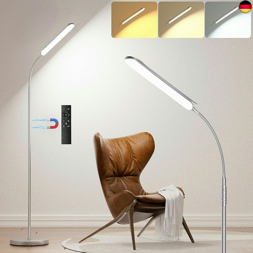 Silber grau stehlampe - grau, led,