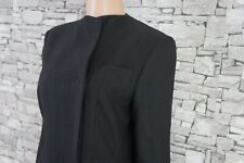 GIORGIO ARMANI DAMEN SCHURWOLLE SEIDE TWEED JACKETT BLAZER GEHROCK GRAU 38 40 