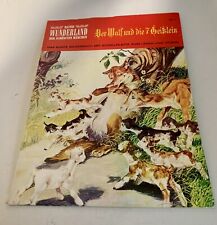 Bastei Wunderland Märchenbuch Märchen  Schallplatte Nr. 6 Der Wolf 7 Geißlein