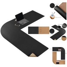 Ecke Schreibtischunterlage  & Kork,120x120x40cm Zweiseitig Tischunterlage, L-...