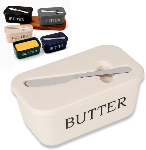 Butterdose mit deckel und - butterdose,