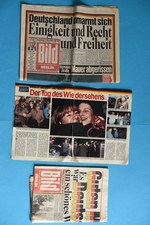 DDR Mauerfall | Bild Zeitung Original Ausgaben Nov. 1989 & Illustrierte Konvolut