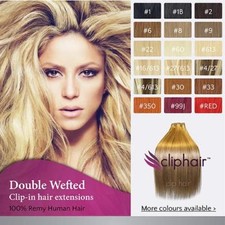Extra DICKE Double Weft Clip