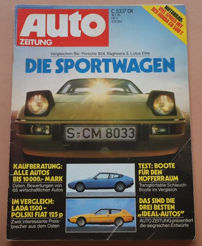 Auto zeitung 1976 porsche - auto, 5/1976