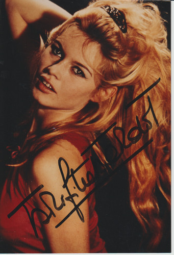 Brigitte bardot orig sign - bardot,,