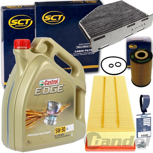 Inspektionspaket castrol 5w30 - inspektionspaket+castrol,