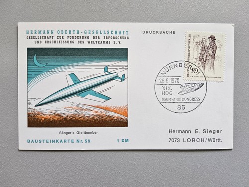Beleg raumfahrt 1970 - raumfahrt, hermann