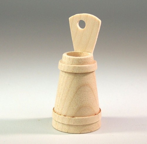 Miniatur butterfass aus holz - miniatur,