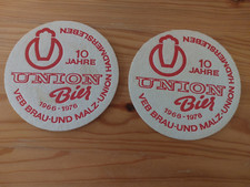 DDR Bierdeckel - Hadmersleben - 2 Stück