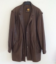 Ted Coldan Vintage Lederjacke Plongé Nappa Leder Braun Vintage 80er Stil Gr. 48