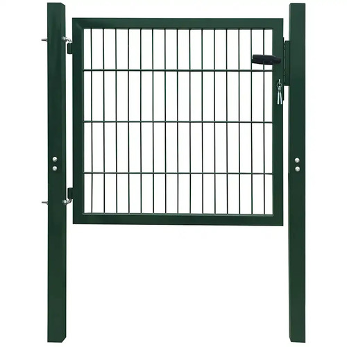 Zauntor stahl grün 100x100 - stahl,