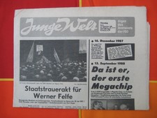 13.9.1988 DDR 1-Mega-Chip Carl Zeiss Jena Mikroelektronik DRESDEN * Junge WELT