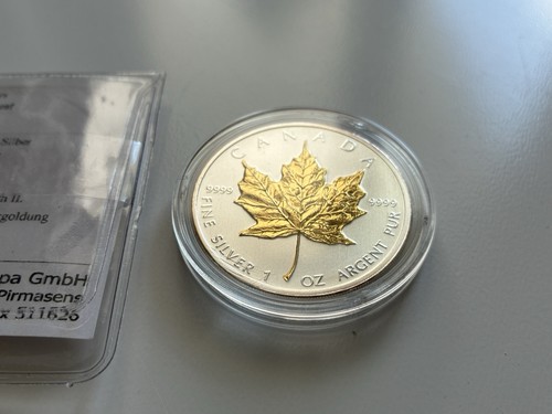Maple leaf silbermünze mit - leaf,