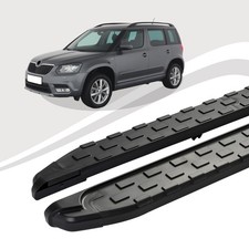 Trittbretter passend für Skoda Yeti ab Baujahr 05/2009-12/2017 SUPA Schwarz mIt 
