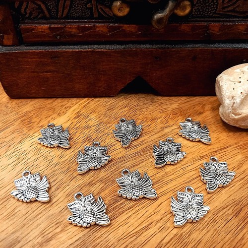 Eulen eule charms - 10,