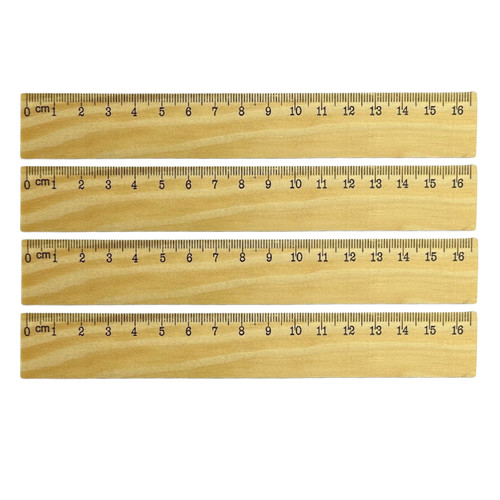 Lineal maßstab aus holz - 4x,