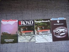 4x Range Rover SD1 Prospekt Brochure 1979 1981 Deutsch German selten rare