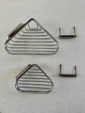 Eckseifenhalter/ -Schale für Dusche, Set = 2 St. hochglanzverchromt, Wandmontage