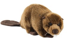 Biber Kuscheltier braun
