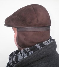 Herren Flatcap Herrenflatcap Wintermütze Cap Schirmmütze Schiebermütze gefüttert