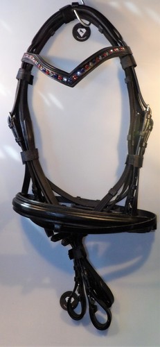 Schwarze trense stirnriemen - schwarze, v